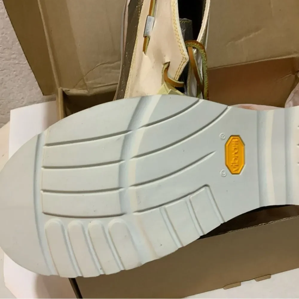 Vintage VAEL Deckard Mid Canvas Shoe Mens Size 9 Silver Vibram Boat Yacht